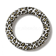 Silicone Beads, Ring, Light Khaki, 65x10mm, Hole: 3mm(SIL-Z010-04O)