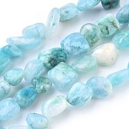Natural Hemimorphite Beads Strands, Tumbled Stone, Nuggets, 9~17x9~13mm, Hole: 1mm, about 33~35pcs/strand, 15.3~15.7 inch(39~40cm)(G-I250-02F)