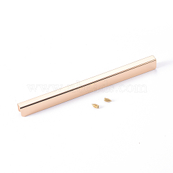Alloy Purse Frame Kiss Clasp Lock, with Screws, for Purse Making, Bag Making, Leather Craft DIY, Light Gold, 110x7x9mm, Hole: 2mm, Inner Size: 5x8mm, Screw: 27x5.5mm(PALLOY-WH0070-34KCG-H)