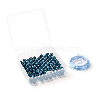 100Pcs 8mm Natural Apatite Round Beads(DIY-LS0002-54)-7