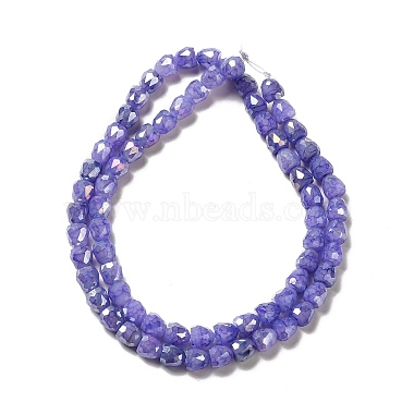 Electroplate Glass Beads Strand(GLAA-G088-03D)-2