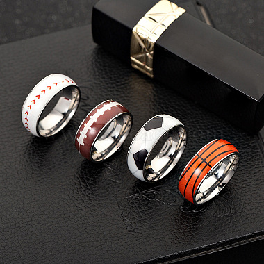 Mixed Color Stainless Steel Finger Rings