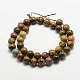Natural Dendritic Jasper Beads Strands(X-G-E382-07-6mm)-3