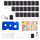 24Pcs Transparent Glass Roller Ball Bottles with Scal and Plastic Cover(DIY-BC0006-46)-1
