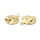 Rack Plating Brass Micro Pave Cubic Zirconia Pendants(KK-F852-10G)-2