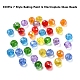 350Pcs 7 Style Baking Paint & Electroplate Glass Beads(EGLA-YW0001-18)-4