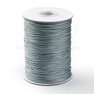 Korean Waxed Polyester Cord, Gray, 1mm, about 85yards/roll(YC1.0MM-A113)