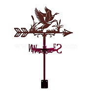 Iron Wind Direction Indicator, Weathervane for Outdoor Garden Wind Measuring Tool, Goose, 265x358mm(AJEW-WH0525-017)