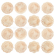 Lace Pattern Flower Shape Paper Memo Notepads, Sticky Notes, for Note-Taking, Reminders Office School Reading, Wheat, 65x0.2mm, 8 styles, 2pcs/style, 16pcs/bag(DIY-WH0504-43)