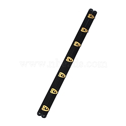 Iron Corset Busk with Golden 201 Stainless Steel Buttons, Board Corset Busk for Sewing and Closure of Womens, Black, 350x24x1~6.5mm, Hole: 2.5mm(FIND-WH0126-40A-01G)