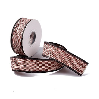 10 Yards Flat Nylon Braided Ribbon, for DIY Jewelry Making, FireBrick, 1 inch(25mm)