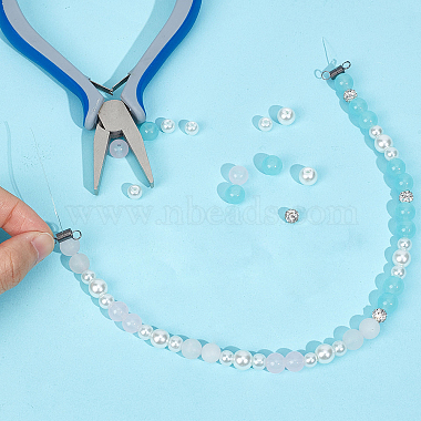 150 pinces à perles à ressort en fer pour la fabrication de bijoux en perles(FIND-SC0004-31)-4