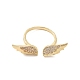 Brass Micro Pave Cubic Zirconia Open Cuff Rings(RJEW-R146-07B-G)-3