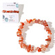 bracelets extensibles en copeaux de cornaline naturelle pour femmes(AY5330-1)-1