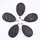 Electroplate Natural Druzy Agate Pendants(G-T112-09A)-1