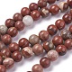 Chapelets de perles en jaspe rouge naturel(X-G-F348-02-8mm)-1