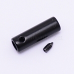 Zinc Alloy End Caps, Column, Other Color, 19.5x6mm, Hole: 2mm, Inner Diameter: 4mm(PALLOY-WH0072-42B-02)