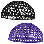 2Pcs 2 Colors Polyester Muslim Hats, Women Hats, Mixed Color, 150x180mm, 1pc/color(AJEW-CN0003-51)