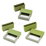 3 Bags 3 Styles Square Transparent PE Thin Film Suspension Jewelry Display Box, for Ring Necklace Bracelet Earring Storage, Dark Sea Green, 7.25~11.2x7.4~11.4x2.25cm, 1 bag/style(CON-TA0001-38A)