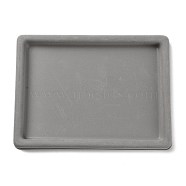 Plastic Bracelet Design Boards, Rectangle, Gray, 20x27x2.05cm(ODIS-P012-02)