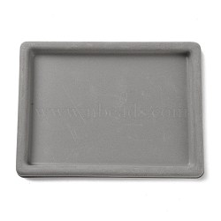 Plastic Bracelet Design Boards, Rectangle, Gray, 20x27x2.05cm(ODIS-P012-02)