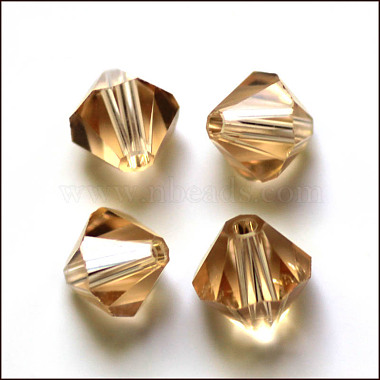 5mm Goldenrod Bicone Glass Beads