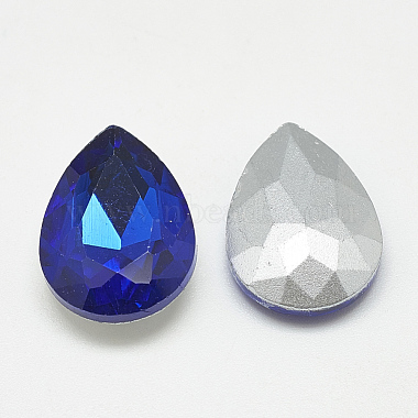 Pointed Back Glass Rhinestone Cabochons(RGLA-T081-18x25mm-11)-2