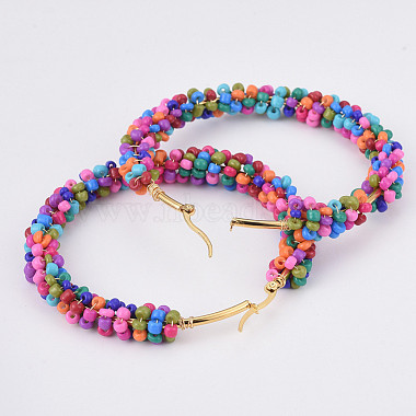 Colorful Seed Beads Earrings