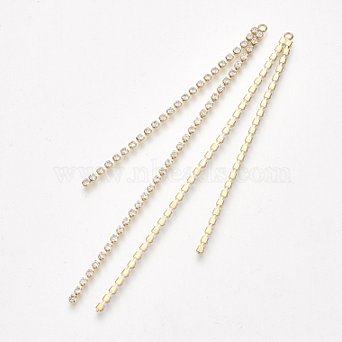 Brass Chain Tassel Big Pendants(KK-T035-124G)-2
