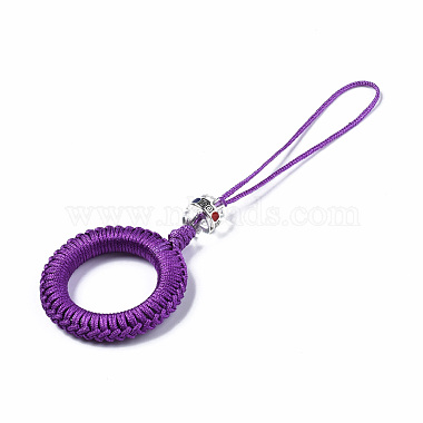 Polyester Tassel Woven Big Pendant Decorations(FIND-N052-001G)-2