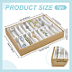 20 Grids PU Leather Bangle Organizer Display Trays(BDIS-WH0008-19A)-2