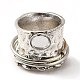 Rotatable Oval Alloy Finger Ring with Glass(RJEW-F123-04AS)-1