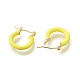 Brass Enamel Hoop Earrings for Women(EJEW-M211-01LG-F)-2