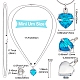 March Glass Urn Pendant Necklace DIY Making Kit(DIY-CN0001-82J)-2