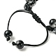 Glass Round Braided Bead Bracelets(BJEW-JB09694)-5