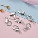 Platinum Plated Zinc Alloy Lobster Claw Clasps(X-E107)-6