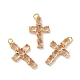 Rack Plating Brass Micro Pave Cubic Zirconia Pendants(X-KK-A160-02G)-2