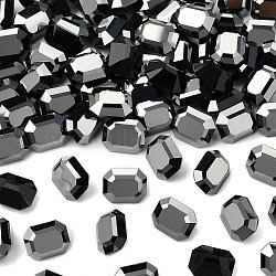 Preciosa&reg MAXIMA Crystal Fancy Stones, Czech Crystal, 435 34 222 Octagon, Unfoiled, 23980 272 Hematite, 10x8mm(X-PRC-FD10-23980-272)