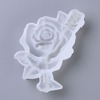 Flower Switch Cover Silicone Molds, Resin Casting Molds, For UV Resin, Epoxy Resin Craft Making, White, 11x7.7x2.1cm, Inner Diameter: 10.8x6.9cm