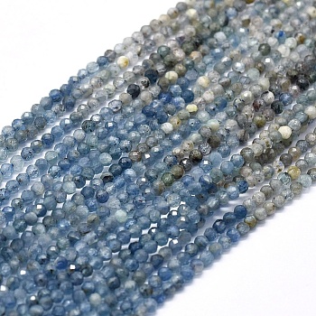 Natural Kyanite/Cyanite/Disthene Beads Strands, Gradient Color, Gradient Style, Round, Faceted, 2.5mm, Hole: 0.5mm, about 179pcs/strand, 14.96 inch(38cm)
