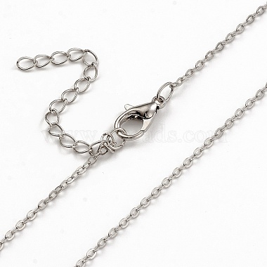 Iron Cable Chain Necklace Making(MAK-I019-01A-P)-2