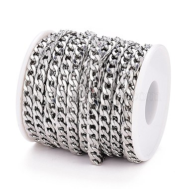 304 Stainless Steel Cuban Link Chains(CHS-M003-13P-D)-5