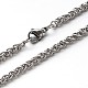 304 Stainless Steel Wheat Chain Necklaces(NJEW-O058-26P)-1