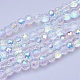 Electroplate Transparent Glass Beads Strands(EGLA-E045-D01)-1