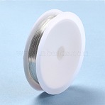 Copper Jewelry Wire, Long-Lasting Plated, Platinum, 18 Gauge, 1mm, about 8.2 Feet(2.5m)/roll(CWIR-CW1mm-24)