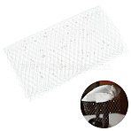Gauze Bridal Veils, with Rhinestone for Women Wedding Party Decorations, Floral White, 1000x240x0.2mm(AJEW-WH0314-489C)