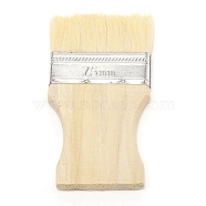 Iron & Wool Paint Brush, with Pine Wood Handle, BurlyWood, 133x71x10.5mm(TOOL-WH0132-87A)