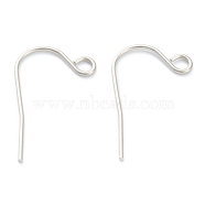 316 Surgical Stainless Steel Earring Hooks, Ear Wire, with Horizontal Loop, Stainless Steel Color, 21mm, 21 Gauge(0.7mm), Hole:2mm(STAS-M288-01P-B)