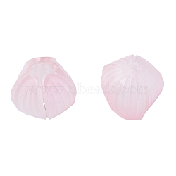 Plastic Beads, Flower, Pink, 13x13x12mm, Hole: 1.2mm(KY-N015-198C)