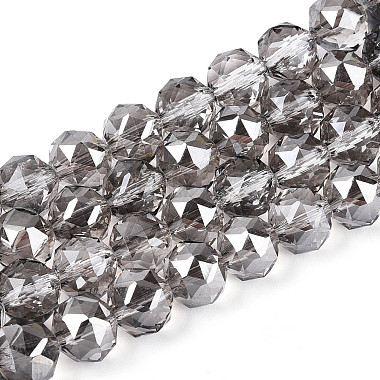 perles rondes en verre transparent &eacute;lectroplaqu&eacute;(EGLA-T029-8mm-12T-03)-1